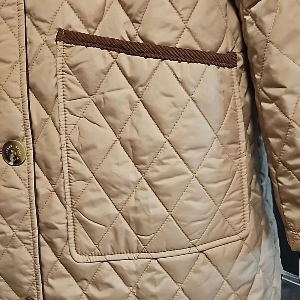 Lauren Ralph Embroidered Quilted Hooded Jacket Size:XL  NWT - Picture 5 of 11